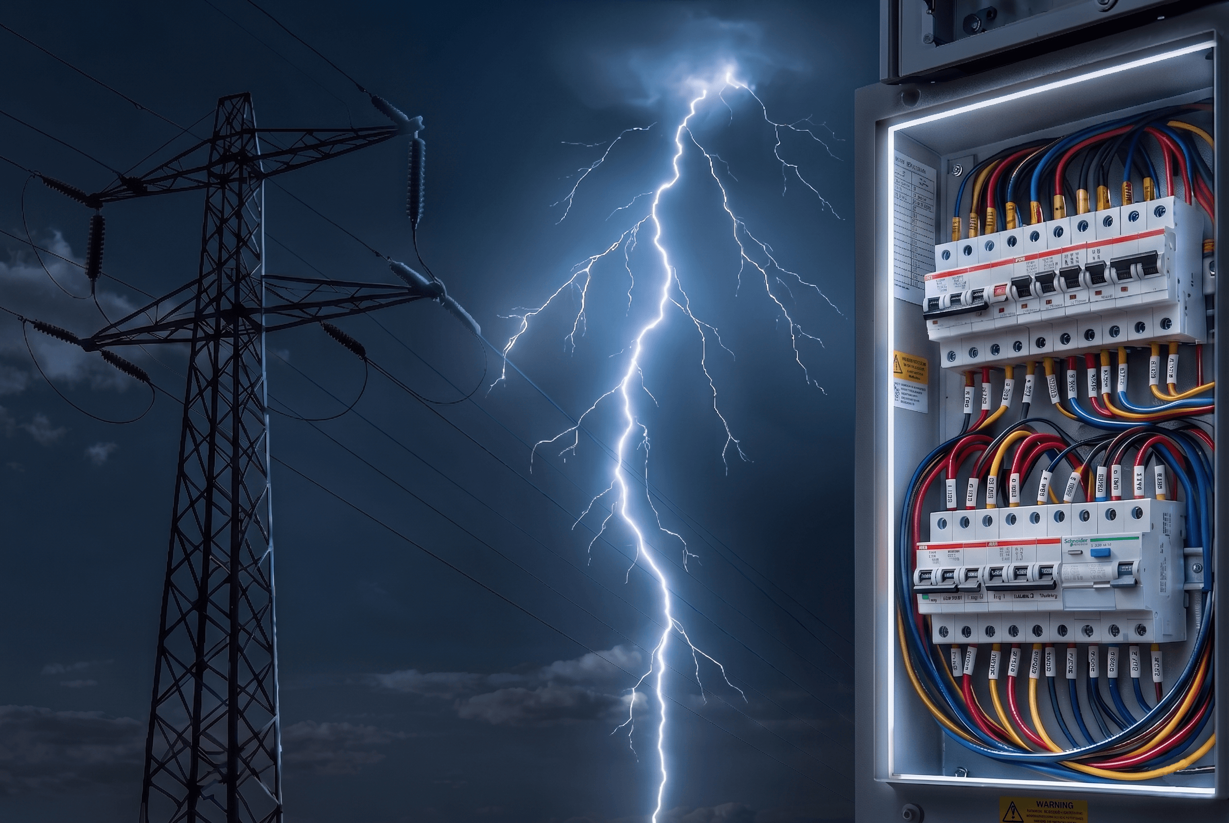 Echipament electric Thunder Electric Services în acțiune