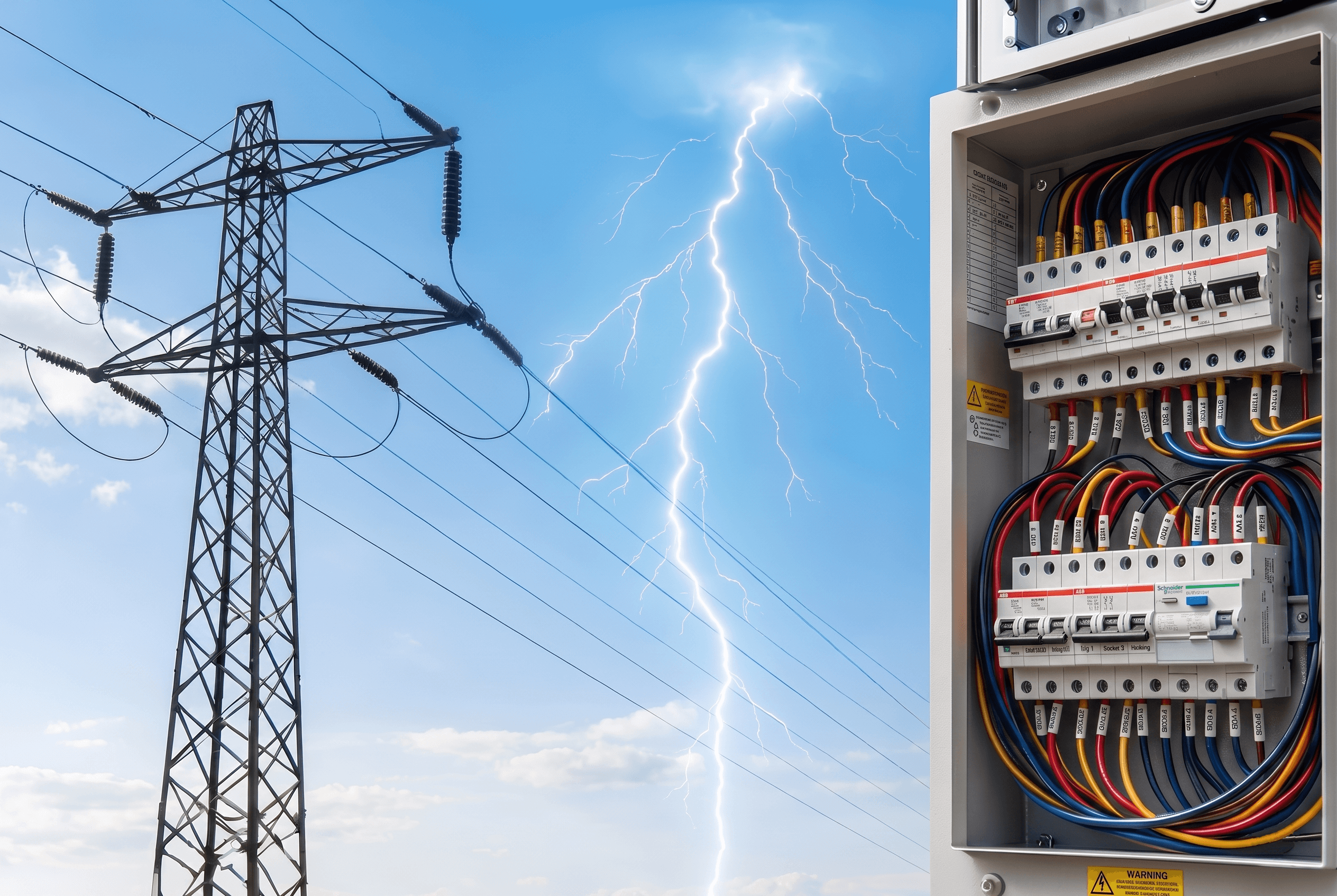 Echipament electric Thunder Electric Services în acțiune