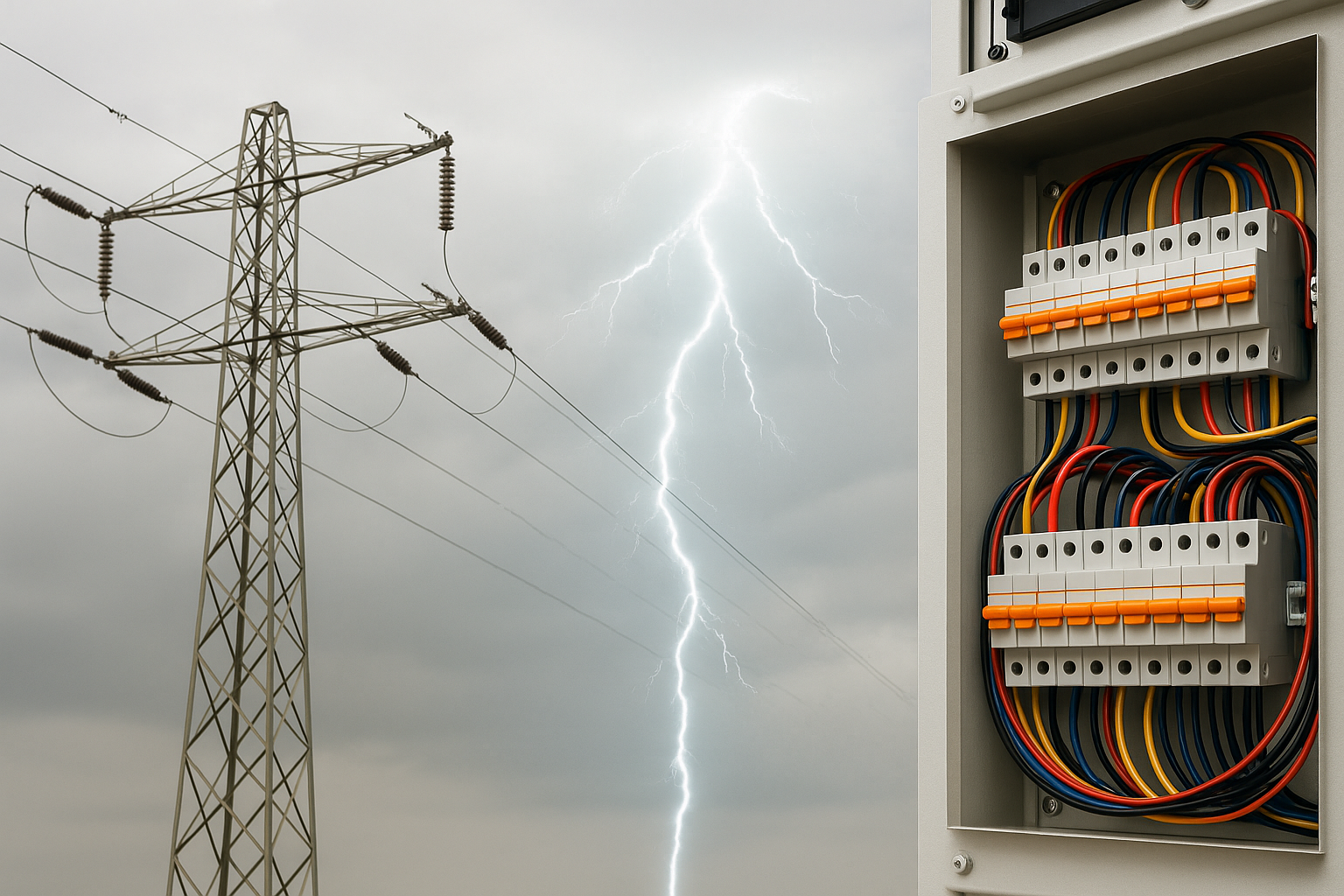 Echipament electric Thunder Electric Services în acțiune